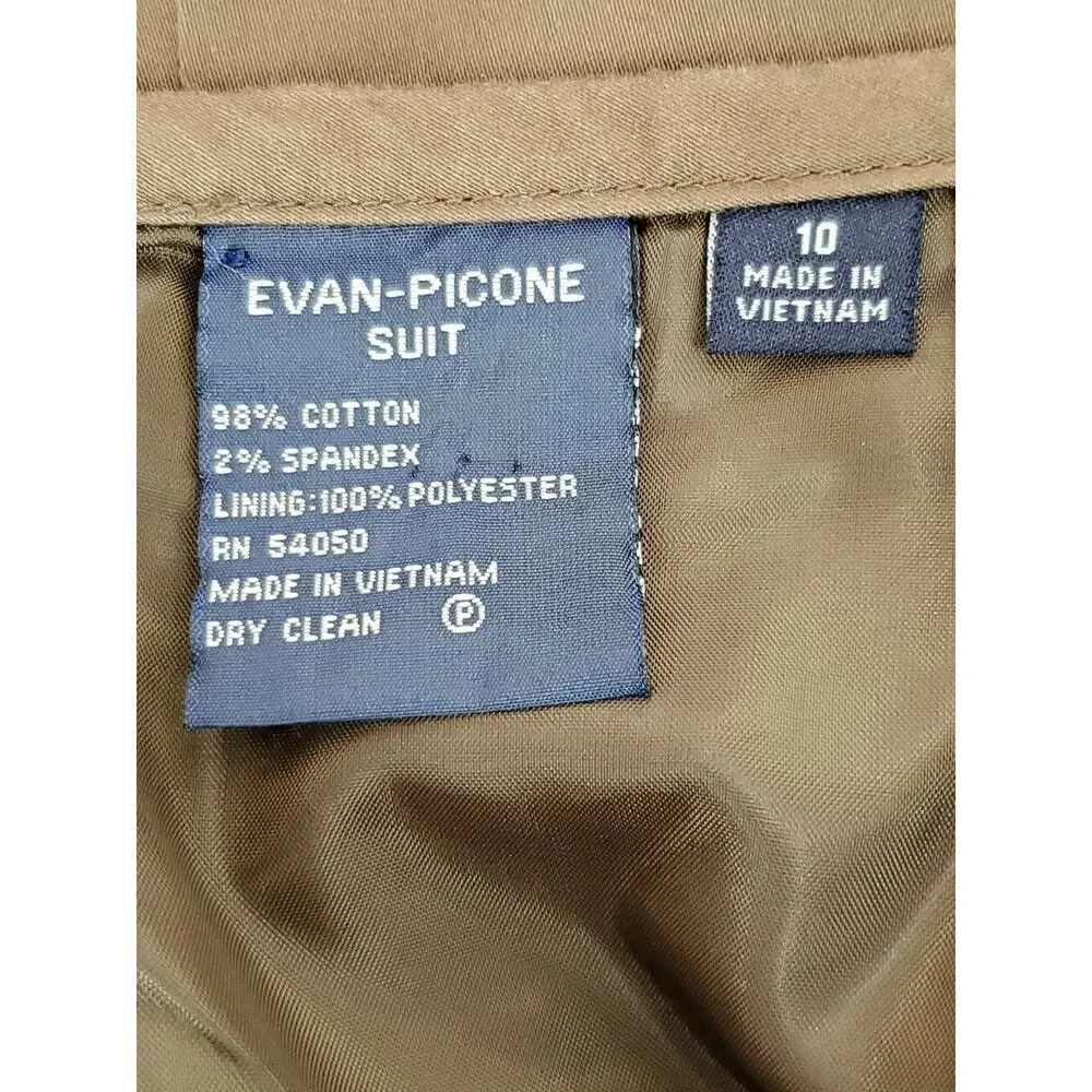 EVAN PICONE Women's Brown Straight Skirt Sz 10 - Picture 6 of 6